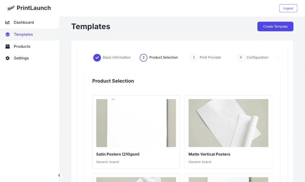 PrintLaunch Template Configuration